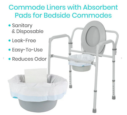 VIVE COMMODE LINERS 24P