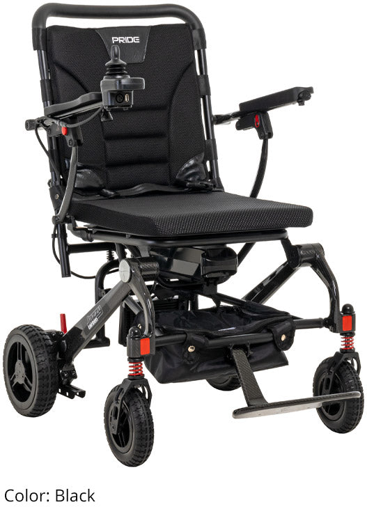 Pride Jazzy Carbon Power Wheelchair [Black]