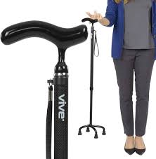 Vive Carbon Fiber Quad Cane