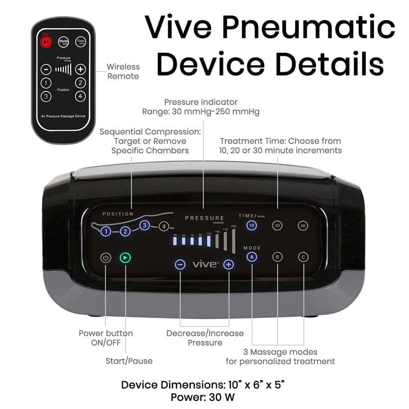 Vive Leg Compression Machine - Sequential Pump Device