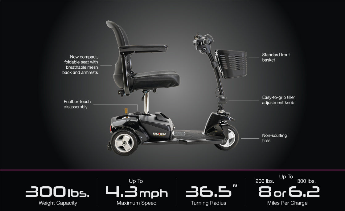 Pride Go-Go Ultra X 3-Wheel Scooter